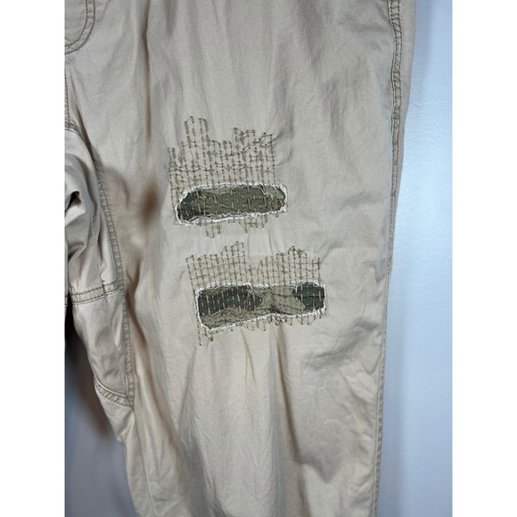American Rag Drawstring Patchwork Khaki Straight Leg Pants, Size XXL - Picture 8 of 8